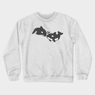 Gay whale pride Crewneck Sweatshirt